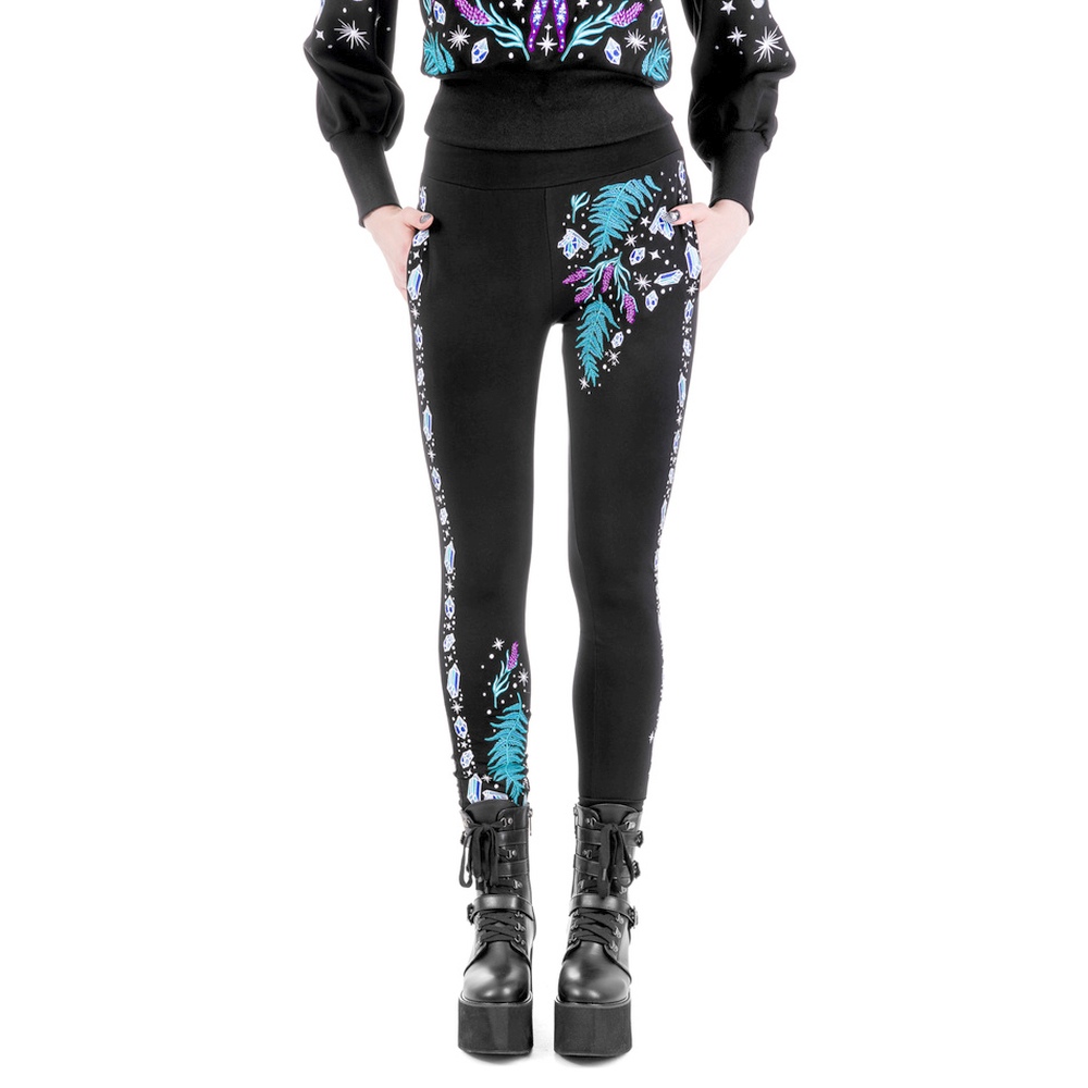 Restyle - Enchanted Forest Damen Jogginghose - Schwarz